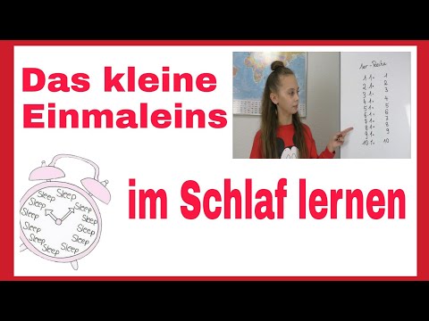 Mathe - Kleines Einmaleins im Schlaf auswendig lernen-So kannst du es dir merken |Schlau gefragt ?!