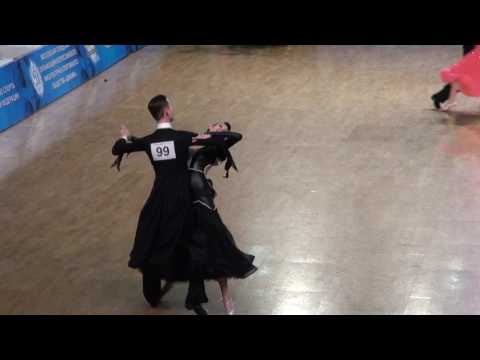 WDSF International Open Standard 1/8 Viennese Walts Alexey Tsarev - Alena Stadnik
