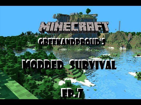 GreekAndProud's Minecraft Modded Survival Ep#7 I'm a singstar!!!