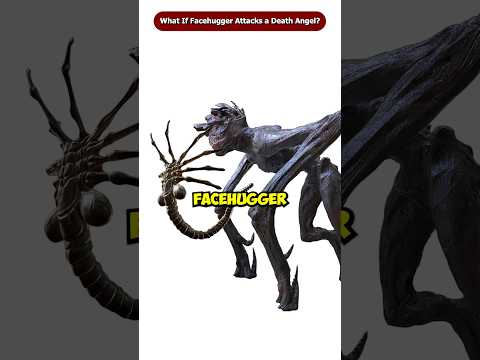 What If The Facehugger Attacks a Death Angel From A Quiet Place? #shorts #Viral