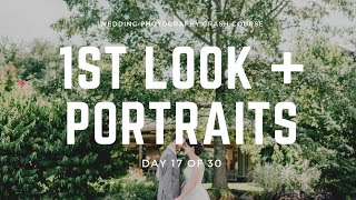 Behind The Scenes Wedding Photography - 1st Look + Portraits in Harsh Light