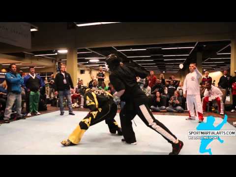 Brandon Worthington vs Jason Bourelly - Mens Team Sparring - AKA Warrior Cup 2015