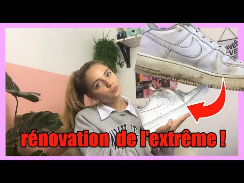 COMMENT NETTOYER SES SNEAKERS BLANCHES (restauration Nike Air force)