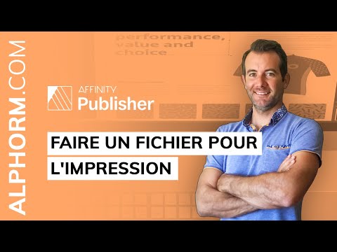 Comment faire un fichier pour l impression sous AFFINITY Publisher