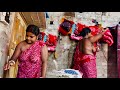 Puja Bathing VLOG Wet Saree Wedding Happened Today Couple ️