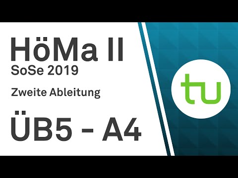 Übungsblatt 5, Aufgabe 4 -- TU Dortmund, Höhere Mathematik II (BCI/BW/MLW)