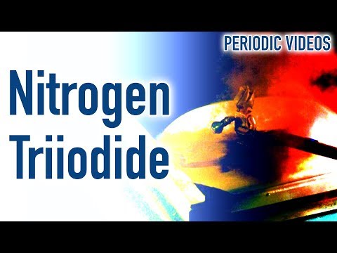 三ヨウ化窒素（タッチパウダー） - 動画の周期律表 (Nitrogen Triiodide (touch powder) - Periodic Table of Videos)