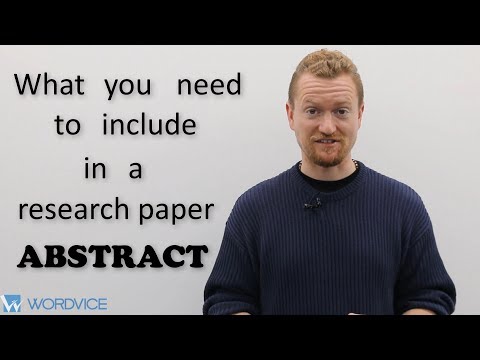 How to Write an Abstract for a Research Paper