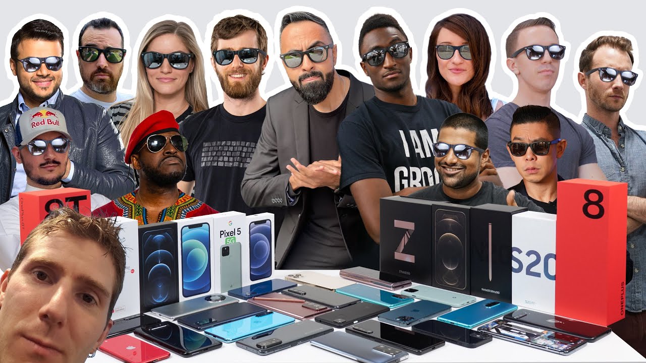 Which SMARTPHONES Do We Use? YOUTUBER Edition ft. MKBHD, Linus Tech Tips, Austin Evans + More