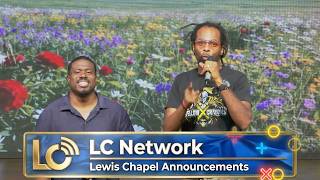 Lewis Chapel Weekly Announcements (7-26-26)