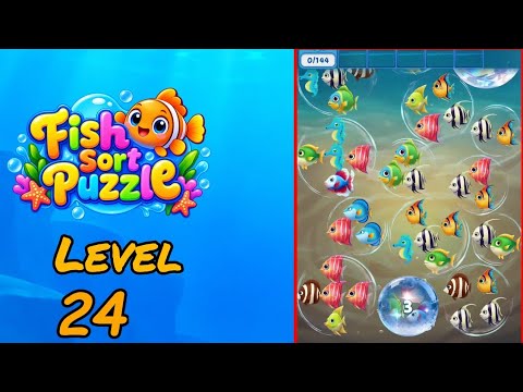 Fish Sort Puzzle Level 24 Walkthrough thumbnail