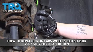 How to Replace Front ABS Wheel Speed Sensors 2007-2017 Ford Expedition