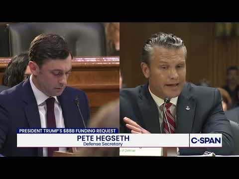 Ossoff grills Hegseth on past Iran war statements touting success