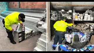 Incautadas más de siete mil unidades de perfilería de aluminio en Bogotá