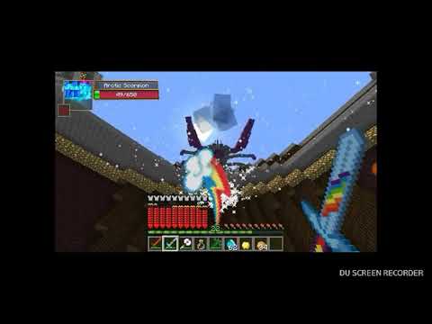 Fighting a Arctic scorpion boss