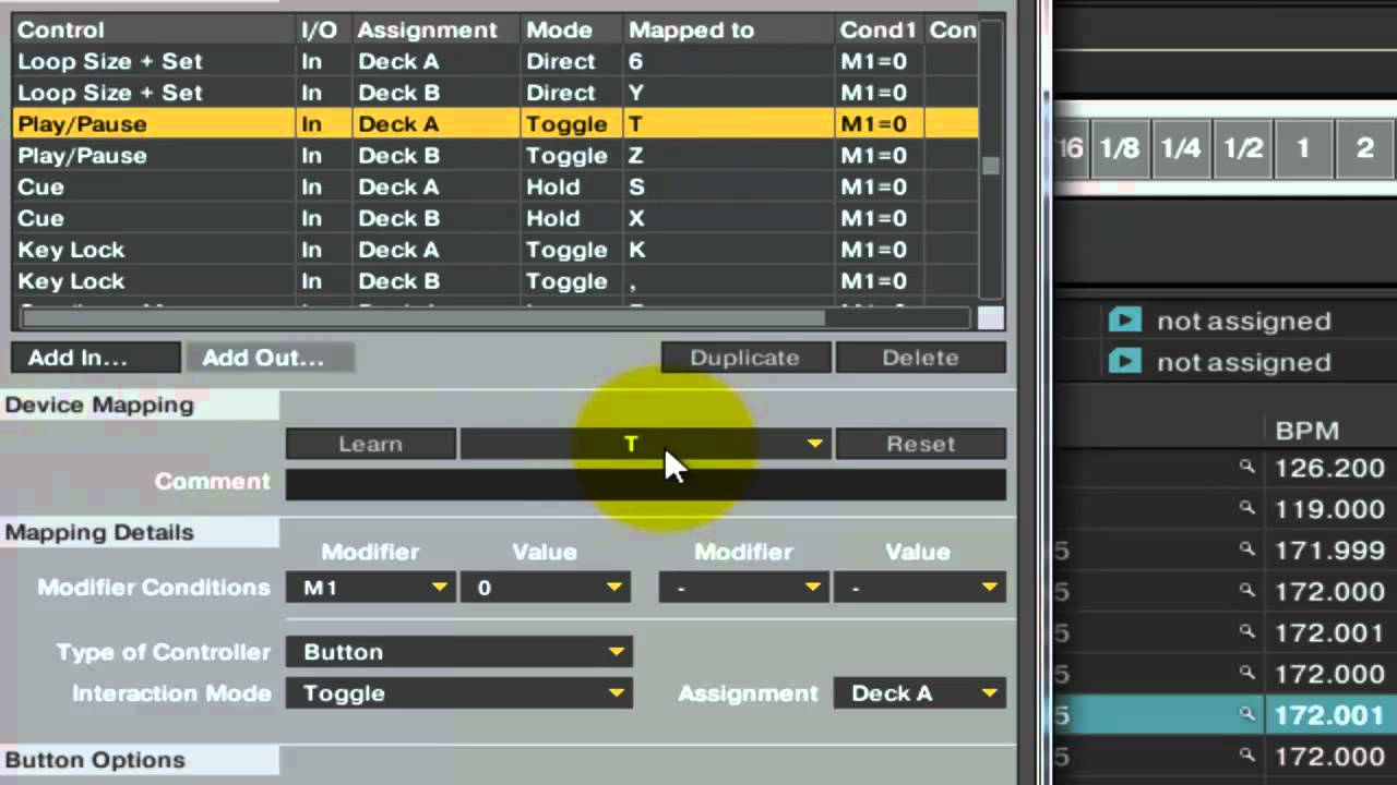 Traktor Pro - MIDI Mapping Tutorial 1 - The  Basics