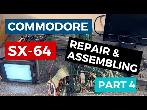 Commodore SX-64 restoration, recapping and repair - Part 4 - Assembly and floppy drive repair