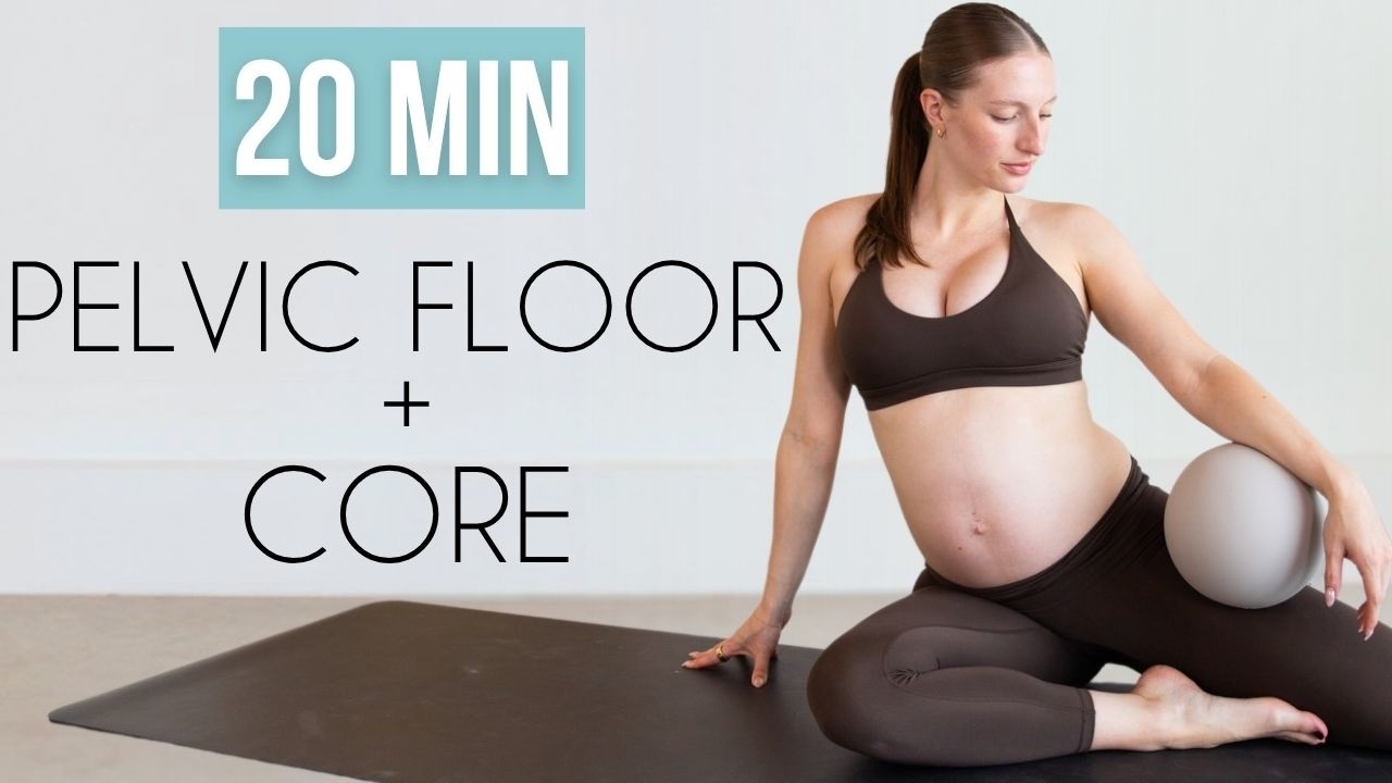 20 MIN PREGNANCY PELVIC FLOOR WORKOUT | Core + Pelvic Floor Exercises