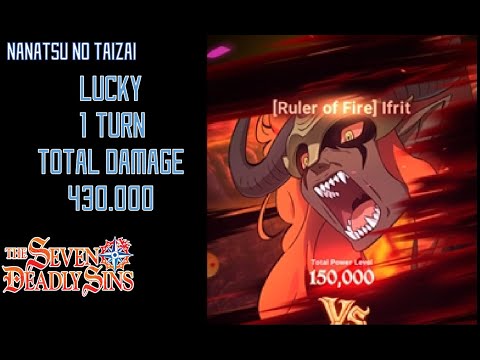BOSS IFRIT 7DS HARD MODE LUCKY TO DEAL 430000 DAMAGE IN 1 TURN