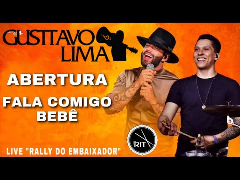 ABERTURA + FALA COMIGO BEBÊ - GUSTTAVO LIMA / RIT BATERA "DRUMCAM" @gusttavolimaoficial #live