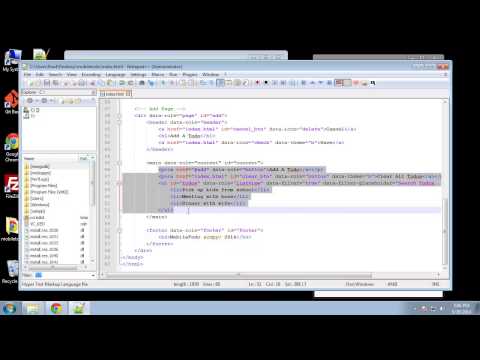 Projects in HTML5 – Chapter 51 – JQuery Mobile UI   Part 2