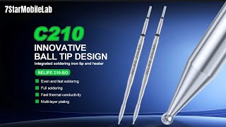 RELIFE 210-Bo Innovative Ball Tip Design Integrated soldering iron tip and heater
