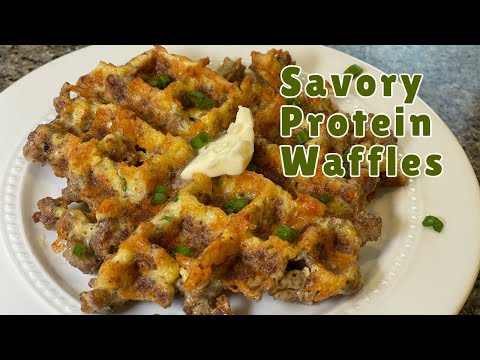 Crave Carbs? try these Protein Keto Waffles
