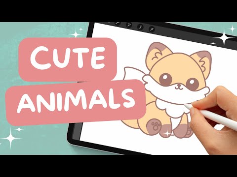 How to Master Drawing Cute Animals 🦊 Procreate Tutorial for Beginners