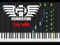 Rammstein - Ich Will [Piano Cover Tutorial] () 
