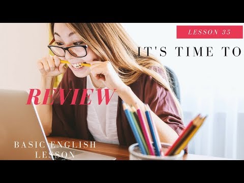 Basic English Lesson 35 Review Eating Healthy, The Movies and Party