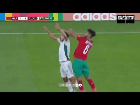 But de Belaili contre le Maroc (Cup arab)