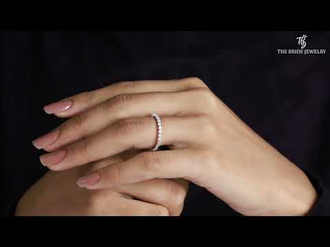 1.8mm Round Bubble Diamond Band, Full Eternity Stacking Wedding Ring💍thebridejewelry.etsy.com📌 #buy