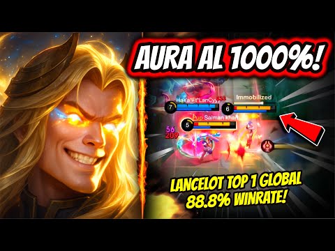 THIS IS WHY HE'S PERMABAN IN ASIA! LANCELOT TOP 1 GLOBAL 88.8% WINRATE! | MOBILE LEGENDS