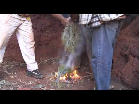 Yindjibarndi Smoking Ceremony for burial site.