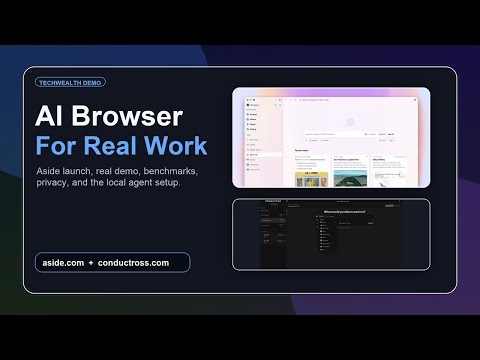 Aside AI Browser, Real Demo and Source-Grounded Breakdown
