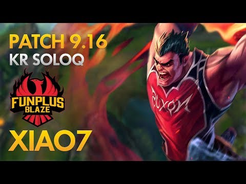 FunPlus Xiao7 - Darius Top Lane - KDA 15/3/13