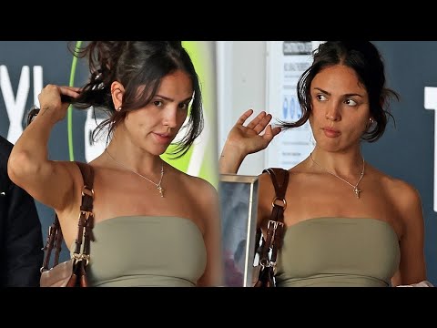 Eiza Gonzalez at Brisbane Airport ahead of the Brisbane International