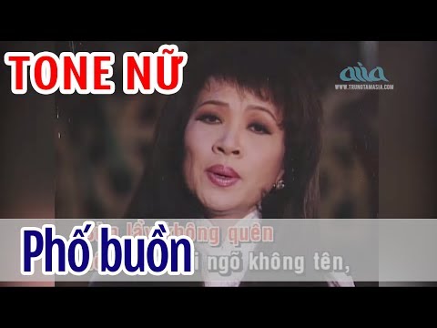 Phố Buồn - KARAOKE | Tone Nữ | Thanh Thúy