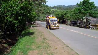 preview picture of video 'Jeepney Driving by - Mati Philippines'