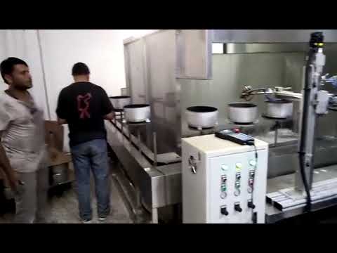 Spray paint line for the  electric cooker