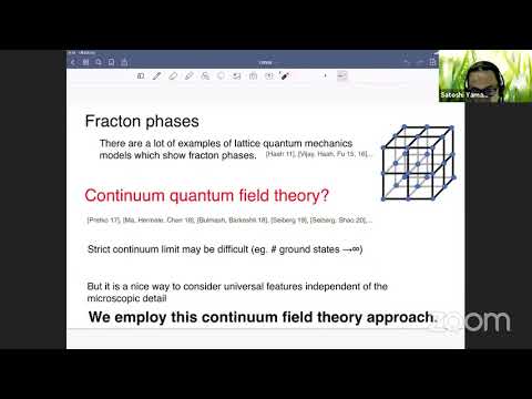 Satoshi Yamaguchi (Osaka U)  SUSY QFT in 3+1D and fermionic fracton phases @Harvard CMSA 3/10/2021