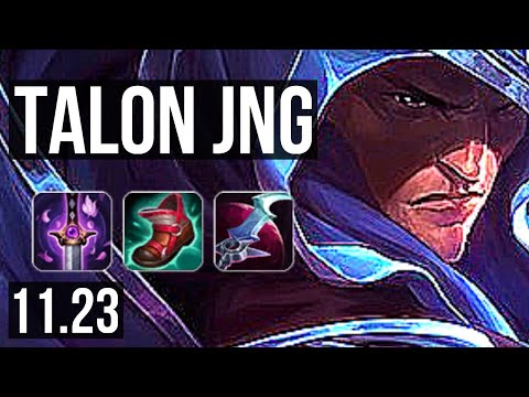 TALON vs JARVAN IV (JNG) | 8/1/9, 1.5M mastery, 700+ games | KR Challenger | 11.23
