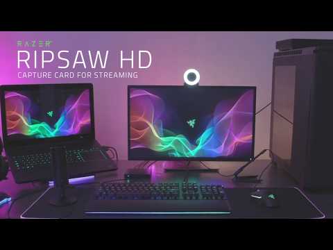 Razer | Žaidimų srauto ir fiksavimo kortelė, skirta asmeniniam kompiuteriui, „Playstation“, „XBox“ ir „Switch“ | Ripsaw Game Capture Card | Tik USB 3.0 video