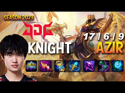 JDG Knight AZIR vs AKALI Mid - Patch 13.13 KR Ranked