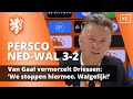 Van Gaal vermorzelt Driessen: 'We stoppen hiermee. Walgelijk!'