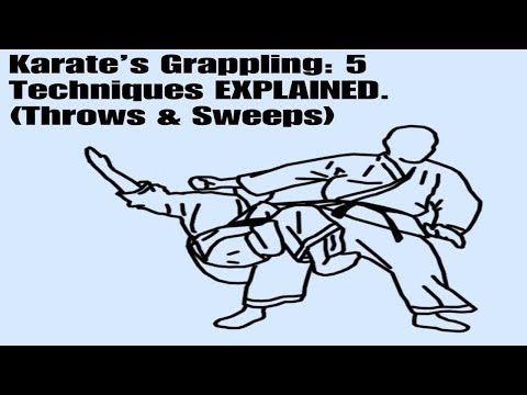 Karate's Grappling: 5 Techniques EXPLAINED. (Throws & Sweeps)