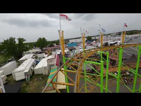 Berg und Tal Achterbahn | Foire de Mai de Metz 2025 | Gregory Kopp | Super-8-Bahn | Pinfari Zyklon47