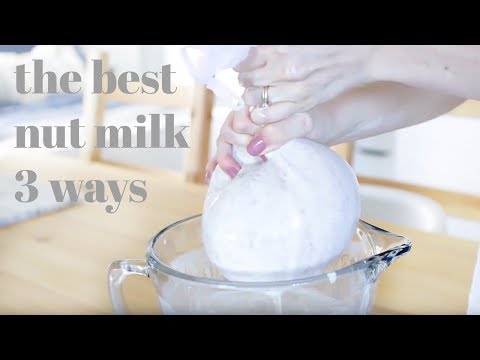 Nut Milk 3 Ways | Vanilla, Cocoa & Golden