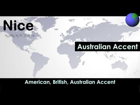 Nice - How to Pronounce Nice in Australian Accent, British Accent, American Accent