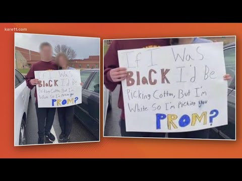 Big Lake School District investigating picture of racist 'promposal'